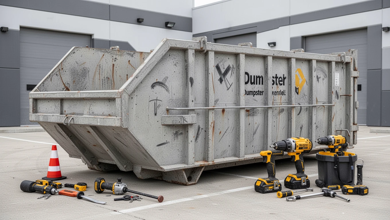 Concrete Dumpster Rental